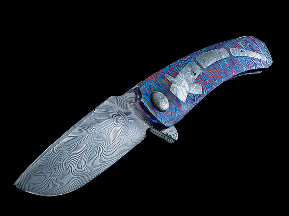 Meteorite inlays on this South African knife